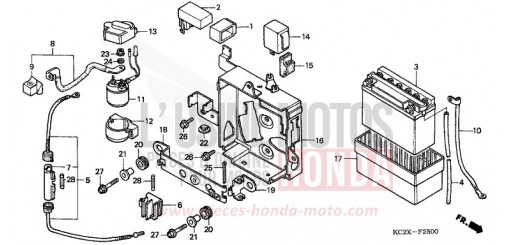 BATTERIE CM125CX de 1999